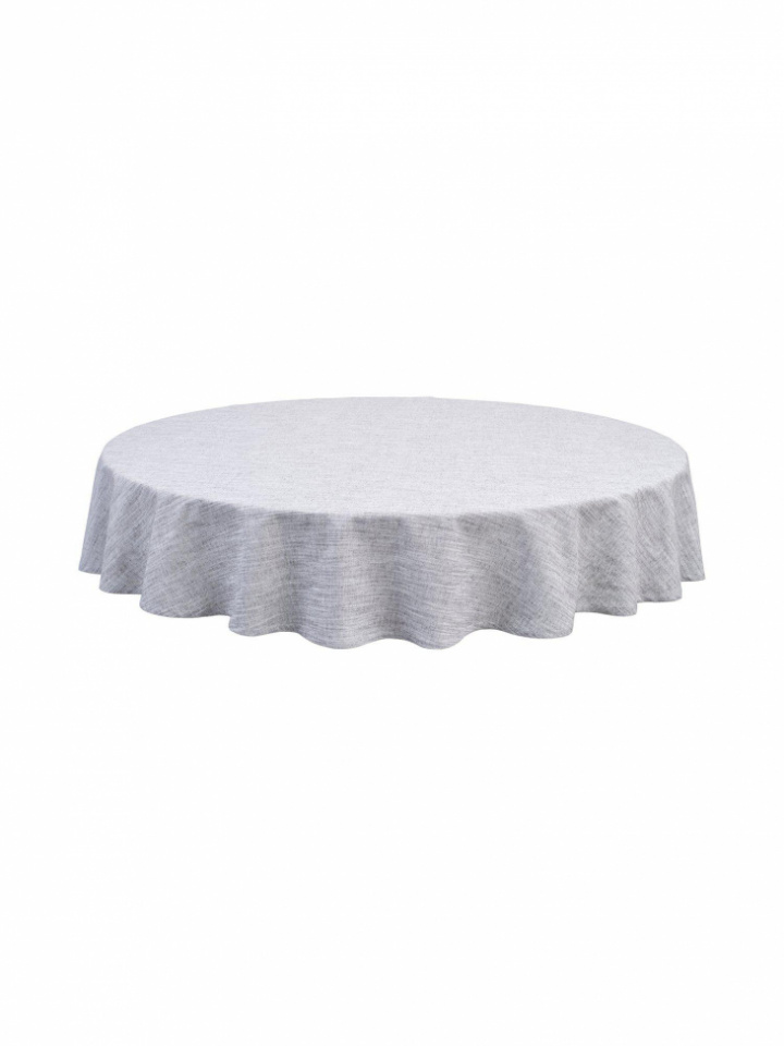 Nappe \'Sabina\' Ronde 200cm - Gris dans le groupe Décoration / Textiles / Nappes chez Reforma (1566-86-099)