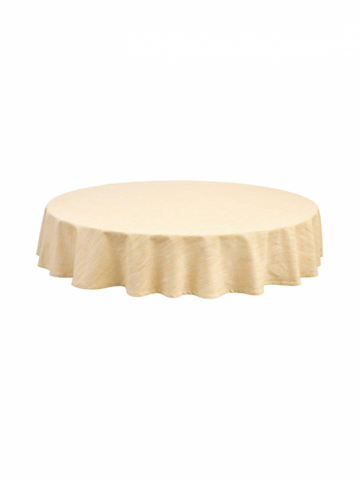 Nappe \'Sabina\' Ronde 200cm - Jaune dans le groupe Décoration / Textiles / Nappes chez Reforma (1566-86-333)