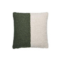 Housse de coussin \'Teddy\' 45x45 - Vert/Blanc