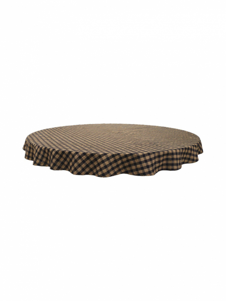 Nappe \'Ava\' Ronde 180 - Brun dans le groupe Décoration / Textiles / Nappes chez Reforma (1598-84-062)