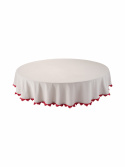 Nappe \'Stine\' Ronde 160 - Rouge