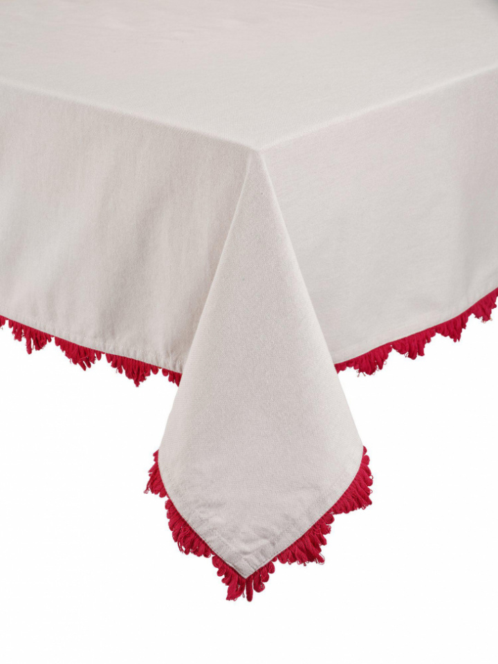 Nappe \'Stine\' 145x280 - Rouge dans le groupe Décoration / Textiles / Nappes chez Reforma (1599-85-004)