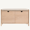 Banc d’entrée \'Mellby \'- Blanc pigmenté