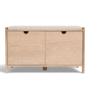 Banc d’entrée \'Mellby \'- Blanc pigmenté