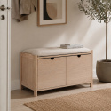 Banc d’entrée \'Mellby \'- Blanc pigmenté