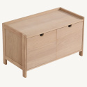 Banc d’entrée \'Mellby \'- Blanc pigmenté
