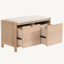 Banc d’entrée \'Mellby \'- Blanc pigmenté