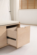 Banc d’entrée \'Mellby \'- Blanc pigmenté