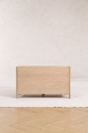 Banc d’entrée \'Mellby \'- Blanc pigmenté