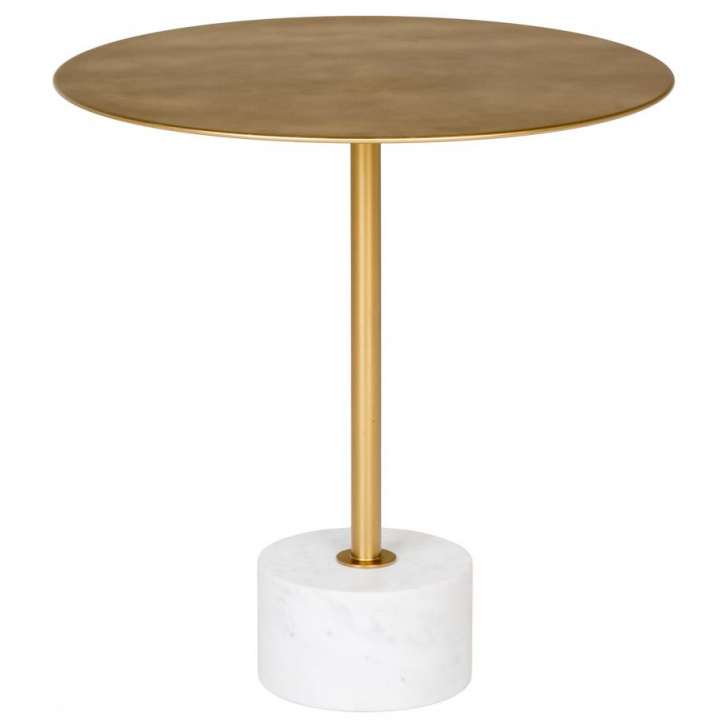 Table d\'appoint \'Lecco\' Ronde 51cm - Marbre/Laiton dans le groupe Meubles / Tables chez Reforma (1601000)