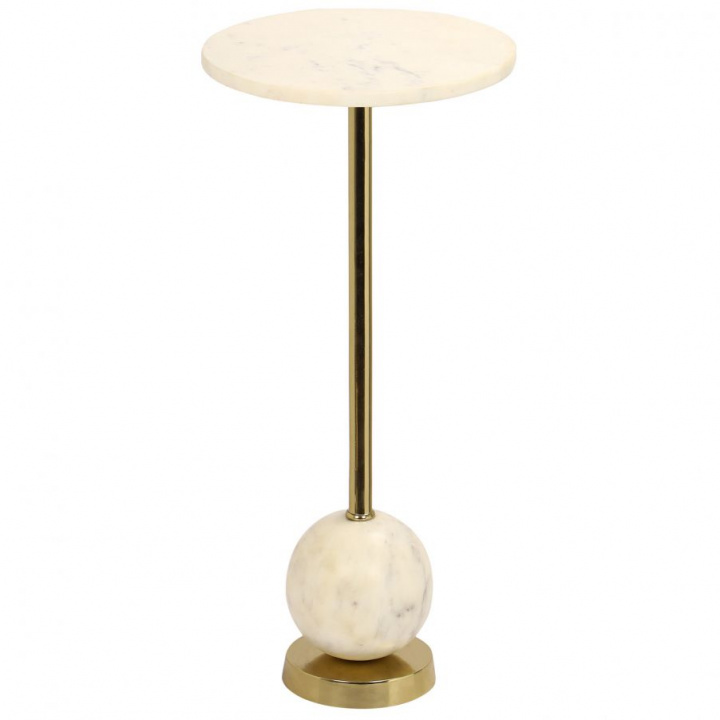 Table d\'appoint \'Salo\' - Laiton/Marbre dans le groupe Meubles / Tables chez Reforma (1605000)