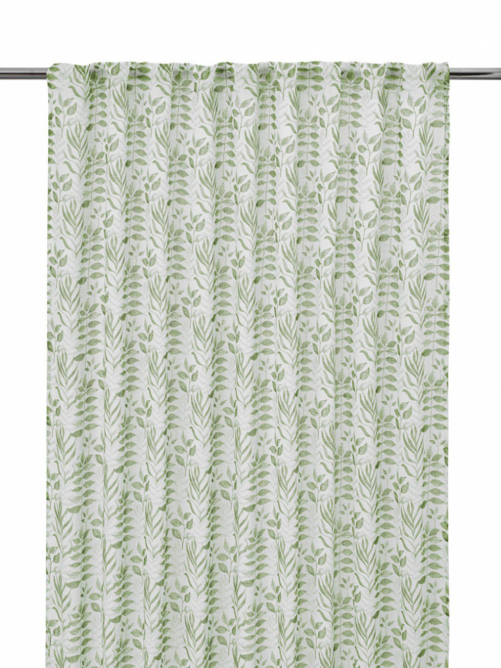 2-pack Rideau \'Filippa\' 140x280cm - Vert dans le groupe Décoration / Textiles / Rideaux chez Reforma (1629-20-177)
