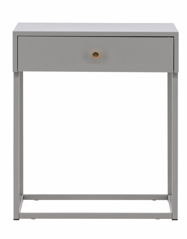 Table de chevet \'Puglia\' - Gris clair dans le groupe Meubles / Tables / Tables de chevet chez Reforma (18066-106)