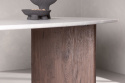Table à manger \'Grums\' 180x90cm - Brun/Marmore