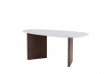 Table à manger \'Grums\' 180x90cm - Brun/Marmore
