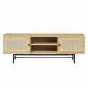 Meuble TV \'Stil\' - Naturel/Noir