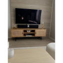 Meuble TV \'Stil\' - Naturel/Noir