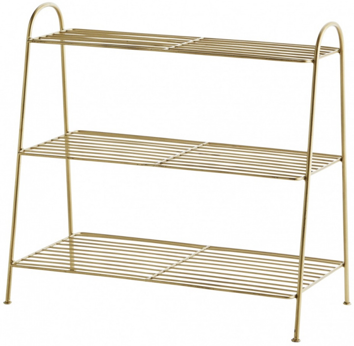 Étagère à chaussures \'Gala\' L - Laiton dans le groupe Meubles / Étagères & rangement / Étagères à chapeaux et à chaussures chez Reforma (19520AB)