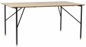Table à manger \'Hornstull\' 160x90cm - Chêne/Noir