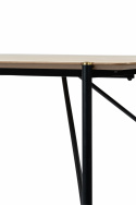 Table à manger \'Hornstull\' 160x90cm - Chêne/Noir