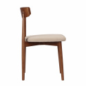 Chaise \'Ystad\' - Noyer/beige