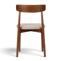 Chaise \'Ystad\' - Noyer/beige