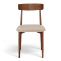 Chaise \'Ystad\' - Noyer/beige