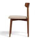 Chaise \'Ystad\' - Noyer/beige