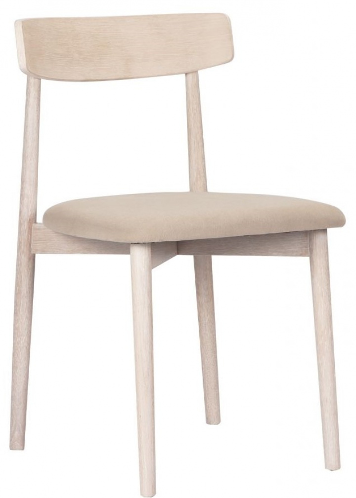 Chaise \'Ystad\' - Chêne blanc/Beige dans le groupe Meubles / Meubles d\'assise / Chaises chez Reforma (19791-white-oak)