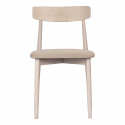 Chaise \'Ystad\' - Chêne blanc/Beige