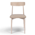 Chaise \'Ystad\' - Chêne blanc/Beige