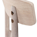 Chaise \'Ystad\' - Chêne blanc/Beige