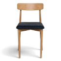 Chaise \'Ystad\' - Naturel/Noir