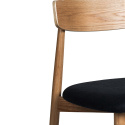 Chaise \'Ystad\' - Naturel/Noir