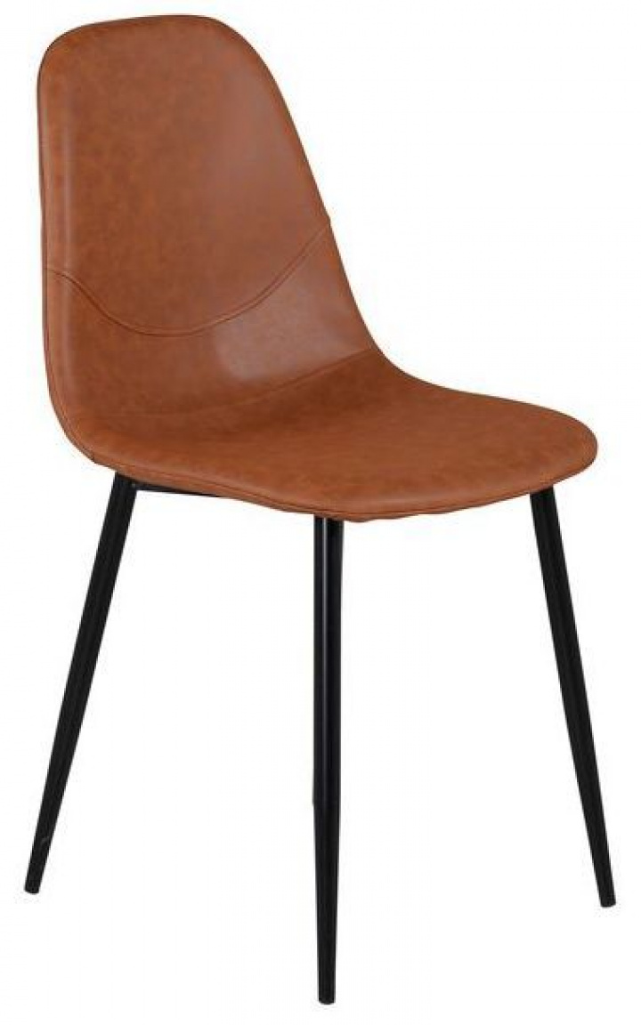 Stol \'Eidsberg\' - Cuir marron dans le groupe Meubles / Meubles d\'assise / Chaises chez Reforma (19902-438)