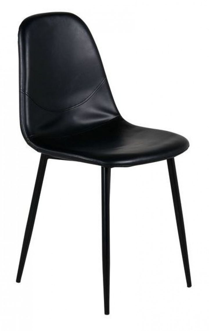 Stol \'Eidsberg\' - Cuir noir dans le groupe Meubles / Meubles d\'assise / Chaises chez Reforma (19902-458)