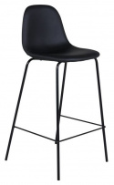 Tabouret \'Eidsberg\' - Cuir noir