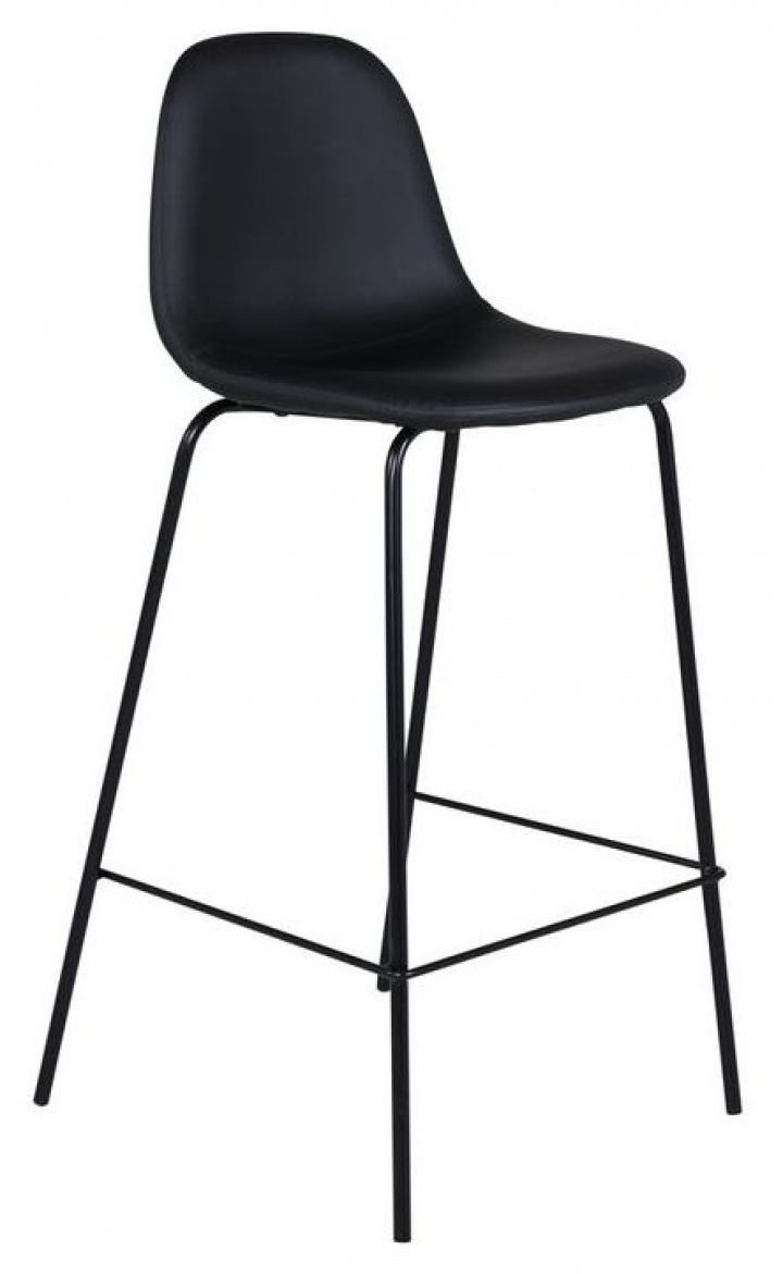 Tabouret \'Eidsberg\' - Cuir noir dans le groupe Chambres chez Reforma (19909-458)