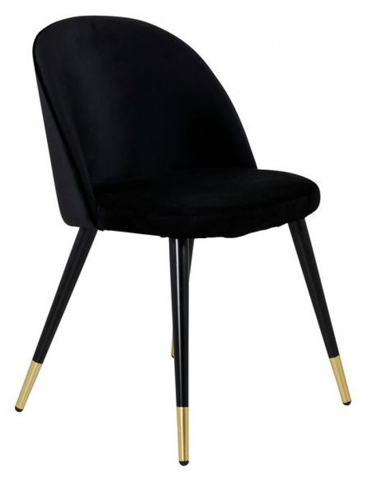 Chaise \'Elverum\' - Noir/Brass dans le groupe Meubles / Meubles d\'assise / Chaises chez Reforma (19925-888)