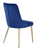 Chaise \'Elverum Deluxe\' - Bleu/Brass