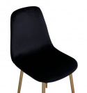 Chaise \'Eidsberg\' - Noir/ Laiton