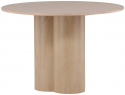 Table à manger \'Orsa\' Ronde 110cm - Blanchie