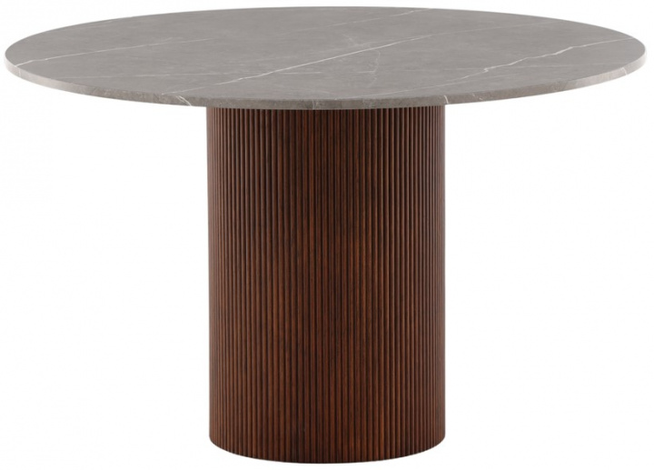 Table à manger \'Aurdal\' Rond 120cm - Brun dans le groupe Meubles / Tables / Tables rondes chez Reforma (19996-528)