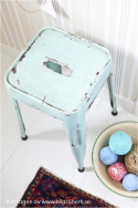 Tabouret \'Marseille\' 45cm - Turquoise