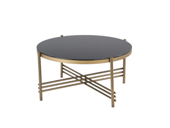 Table basse \'Mare\' - Noir/Or dans le groupe Meubles / Tables / Table basse chez Reforma (2010001169574)