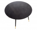 Table à manger \'Noir\' Ronde 120cm - Noir/Or