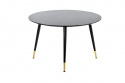 Table à manger \'Noir\' Ronde 120cm - Noir/Or