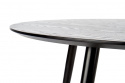 Table à manger \'Noir\' Ronde 120cm - Noir/Or
