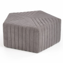 Pouf \'Hexa\' M - Gris