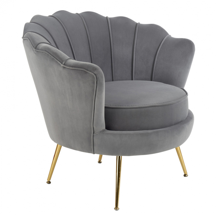 Fauteuil \'Snäcka\' - Gris dans le groupe Meubles / Meubles d\'assise / Fauteuils chez Reforma (2010001176817)